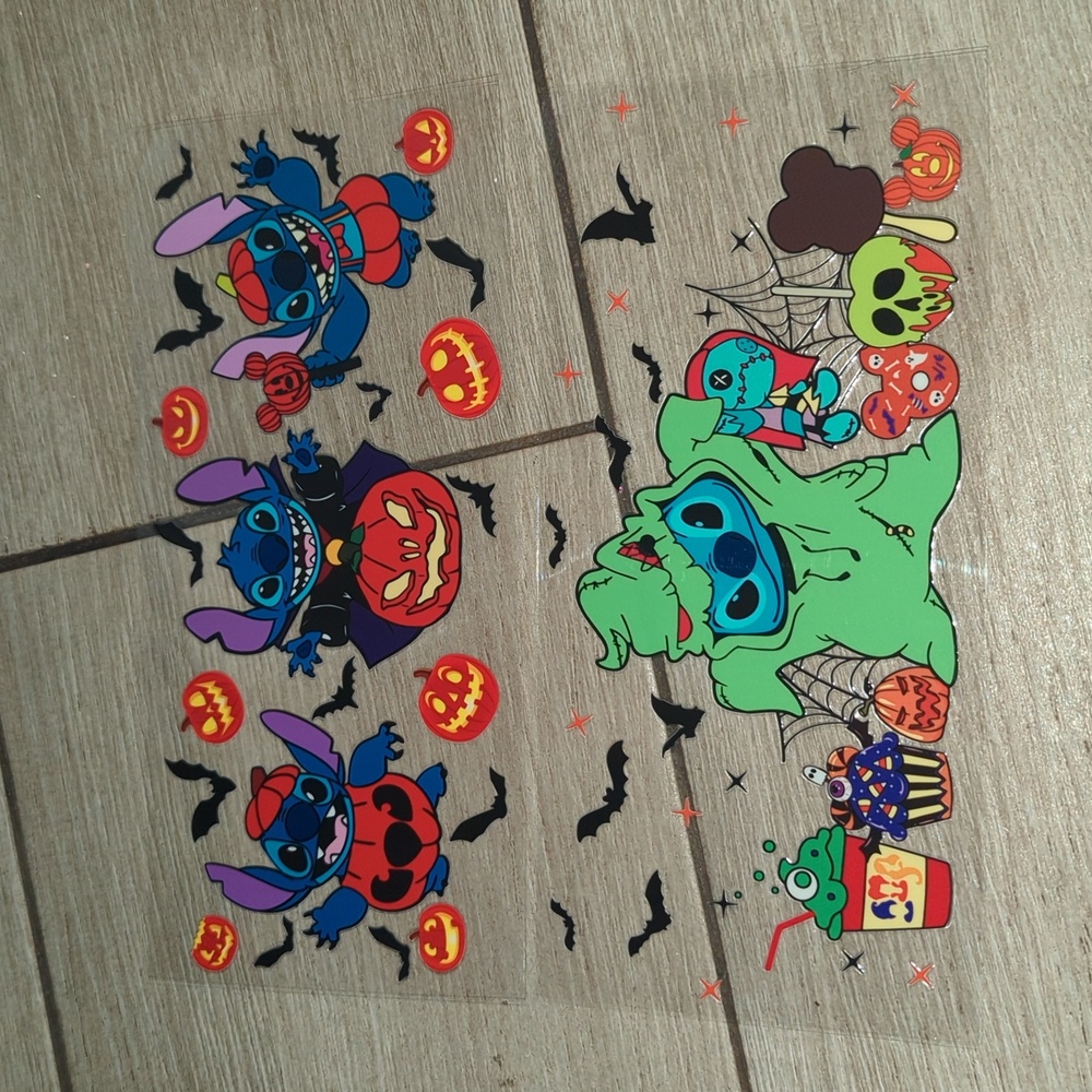 COPY - Disney Lilo & Stitch Vinyl Sticker Make Your Own Cup Halloween  , Set of…